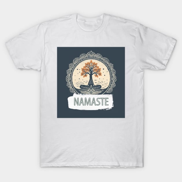 Namaste Yoga T-Shirt by JusstTees